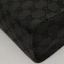 GUCCI GG Canvas Jackie Shoulder Bag Black Silver 001 3355 1781 Auth 133986-11