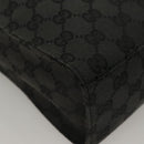 GUCCI GG Canvas Jackie Shoulder Bag Black Silver 001 3355 1781 Auth 133986-12