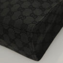 GUCCI GG Canvas Jackie Shoulder Bag Black Silver 001 3355 1781 Auth 133986-13