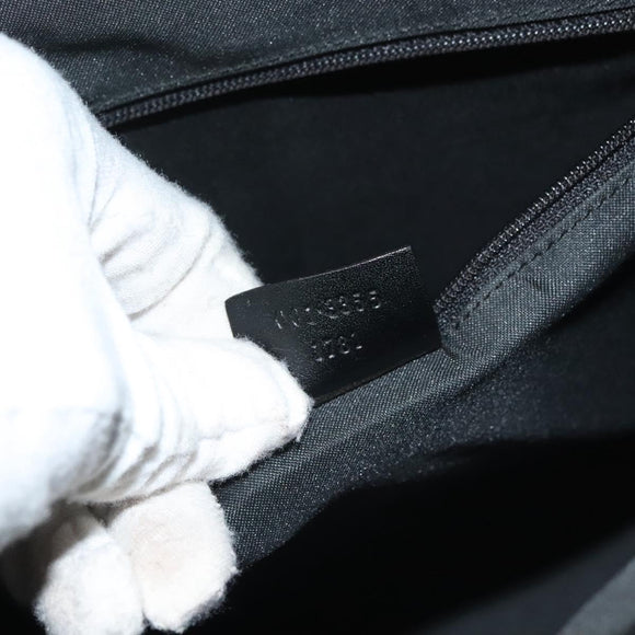 GUCCI GG Canvas Jackie Shoulder Bag Black Silver 001 3355 1781 Auth 133986