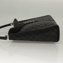 GUCCI GG Canvas Jackie Shoulder Bag Black Silver 001 3355 1781 Auth 133986-5