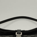 GUCCI GG Canvas Jackie Shoulder Bag Black Silver 001 3355 1781 Auth 133986-8