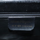 Salvatore Ferragamo Hand Bag Leather Black Gold Auth 133992-12