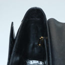 Salvatore Ferragamo Hand Bag Leather Black Gold Auth 133992-19