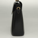 Salvatore Ferragamo Hand Bag Leather Black Gold Auth 133992-3