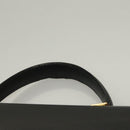 Salvatore Ferragamo Hand Bag Leather Black Gold Auth 133992-14