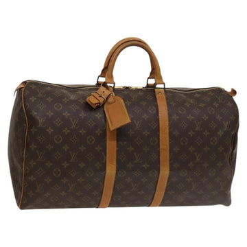 LOUIS VUITTON Monogram Keepall 55 Boston Bag M41424 LV Auth 133994
