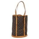LOUIS VUITTON Monogram Bucket GM Shoulder Bag M42236 LV Auth 133995-1