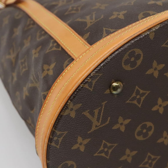 LOUIS VUITTON Monogram Bucket GM Shoulder Bag M42236 LV Auth 133995