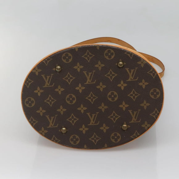 LOUIS VUITTON Monogram Bucket GM Shoulder Bag M42236 LV Auth 133995