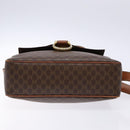 CELINE Macadam Canvas Shoulder Bag PVC Brown Gold Auth 134002-5