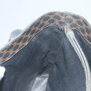 CELINE Macadam Canvas Hand Bag PVC Leather Black Gold Auth 134008-21