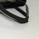 CELINE Macadam Canvas Hand Bag PVC Leather Black Gold Auth 134008-7