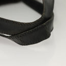 CELINE Macadam Canvas Hand Bag PVC Leather Black Gold Auth 134008-8