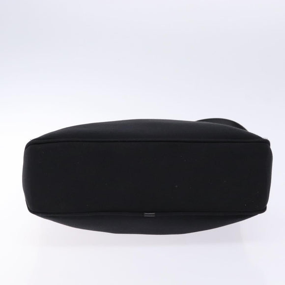 Salvatore Ferragamo Vala Shoulder Bag Canvas Black Silver Auth 134009