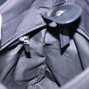 Salvatore Ferragamo Vala Shoulder Bag Canvas Black Silver Auth 134009-20