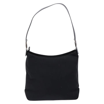 Salvatore Ferragamo Vala Shoulder Bag Canvas Black Silver Auth 134009 - 0