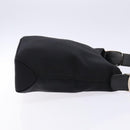 Salvatore Ferragamo Vala Shoulder Bag Canvas Black Silver Auth 134009-3