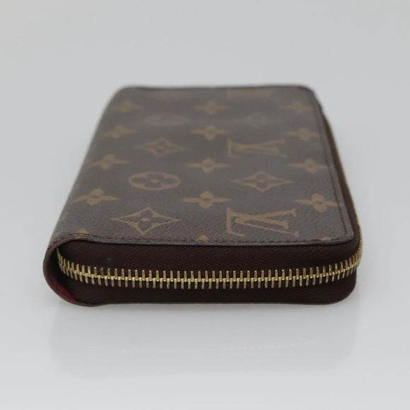 LOUIS VUITTON Monogram Zippy Wallet Long Wallet M42616 LV Auth 134012