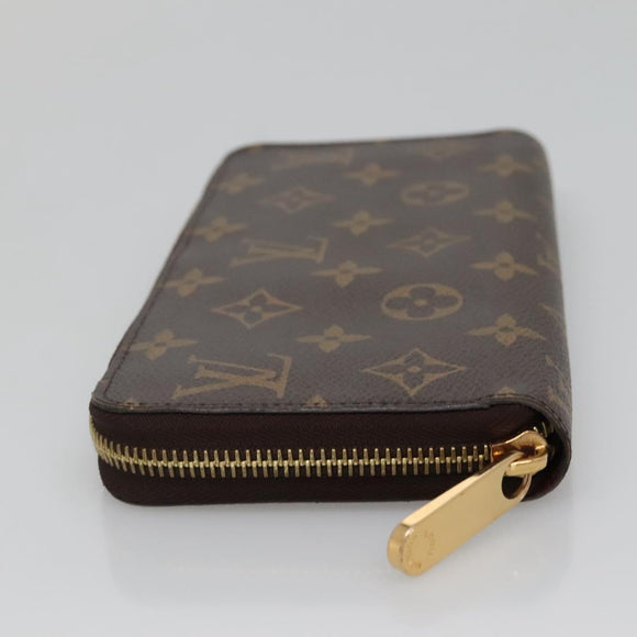 LOUIS VUITTON Monogram Zippy Wallet Long Wallet M42616 LV Auth 134012