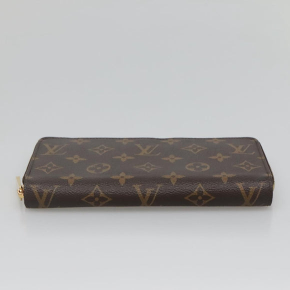 LOUIS VUITTON Monogram Zippy Wallet Long Wallet M42616 LV Auth 134012