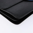 LOUIS VUITTON Epi Bicolor Free Run Shoulder Bag Black Blue M52415 LV Auth 134034-14