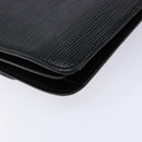 LOUIS VUITTON Epi Bicolor Free Run Shoulder Bag Black Blue M52415 LV Auth 134034-16