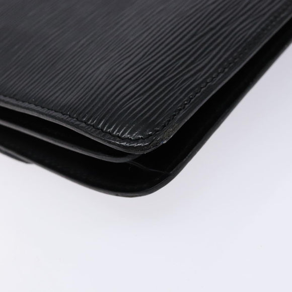 LOUIS VUITTON Epi Bicolor Free Run Shoulder Bag Black Blue M52415 LV Auth 134034