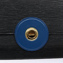 LOUIS VUITTON Epi Bicolor Free Run Shoulder Bag Black Blue M52415 LV Auth 134034-17