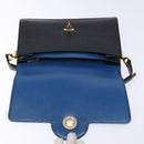 LOUIS VUITTON Epi Bicolor Free Run Shoulder Bag Black Blue M52415 LV Auth 134034-19
