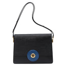 LOUIS VUITTON Epi Bicolor Free Run Shoulder Bag Black Blue M52415 LV Auth 134034-13