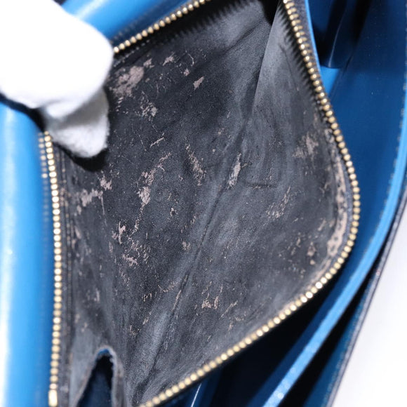 LOUIS VUITTON Epi Bicolor Free Run Shoulder Bag Black Blue M52415 LV Auth 134034