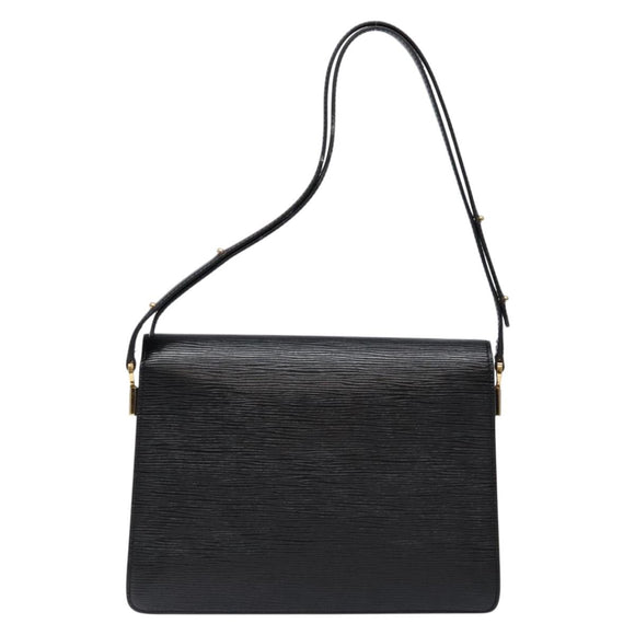 LOUIS VUITTON Epi Bicolor Free Run Shoulder Bag Black Blue M52415 LV Auth 134034