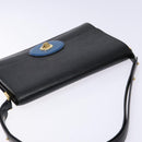 LOUIS VUITTON Epi Bicolor Free Run Shoulder Bag Black Blue M52415 LV Auth 134034-6
