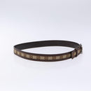 GUCCI Interlocking Belt 35.4"" Beige Silver 114874 Auth 134038-5
