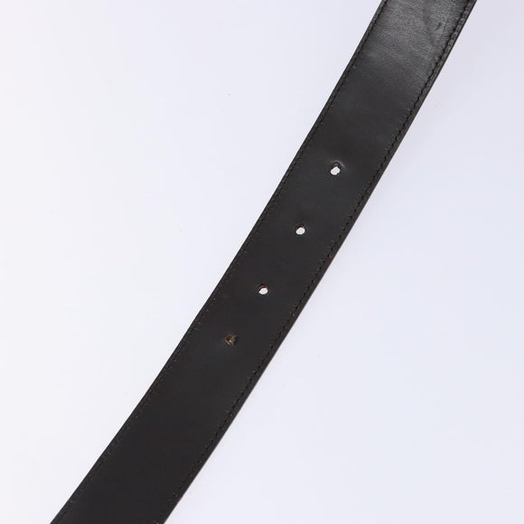 GUCCI Interlocking Belt 35.4"" Beige Silver 114874 Auth 134038