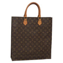 LOUIS VUITTON Monogram Sac Plat Hand Bag M51140 LV Auth 134040-1