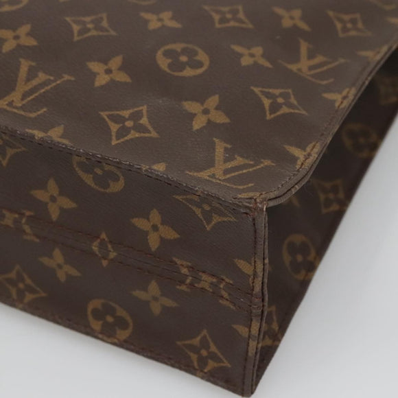 LOUIS VUITTON Monogram Sac Plat Hand Bag M51140 LV Auth 134040