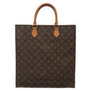 LOUIS VUITTON Monogram Sac Plat Hand Bag M51140 LV Auth 134040-13