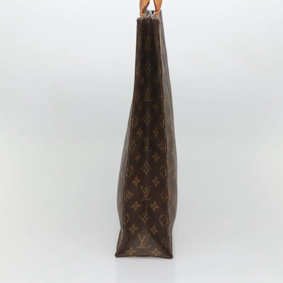 LOUIS VUITTON Monogram Sac Plat Hand Bag M51140 LV Auth 134040