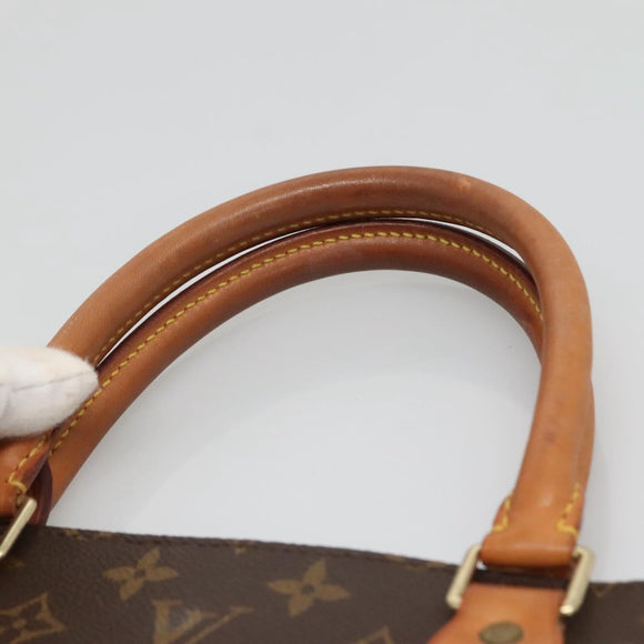 LOUIS VUITTON Monogram Sac Plat Hand Bag M51140 LV Auth 134040