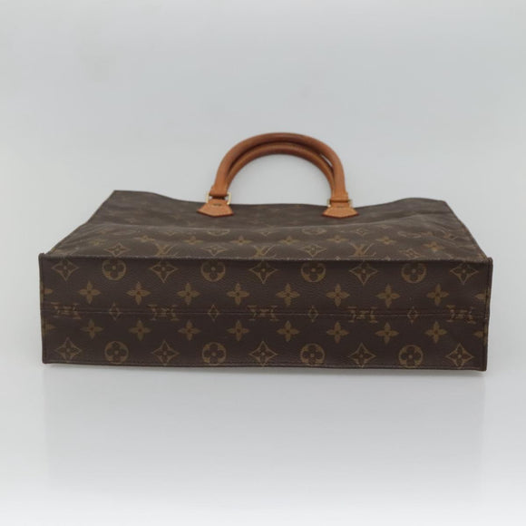 LOUIS VUITTON Monogram Sac Plat Hand Bag M51140 LV Auth 134040