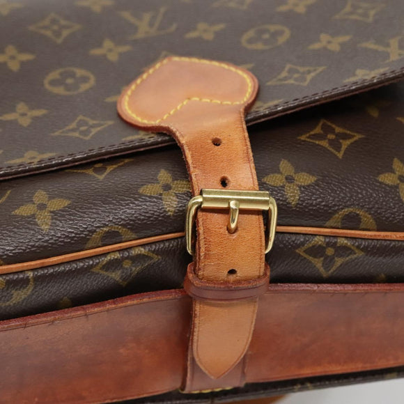 LOUIS VUITTON Monogram Cartouchiere MM Shoulder Bag M51253 LV Auth 134043