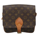 LOUIS VUITTON Monogram Cartouchiere MM Shoulder Bag M51253 LV Auth 134043-13