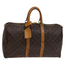 LOUIS VUITTON Monogram Keepall 45 Boston Bag M41428 LV Auth 134044-1