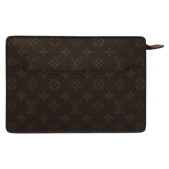 LOUIS VUITTON Monogram Pochette Homme Clutch Bag M51795 LV Auth 134045
