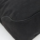 GUCCI GG Canvas Jackie Hand Bag Black Gold 145818 Auth 134047-16