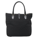 GUCCI GG Canvas Jackie Hand Bag Black Gold 145818 Auth 134047-2