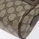 GUCCI GG Supreme Web Sherry Line Shoulder Bag PVC Beige 68 02 004 Auth 134064-10