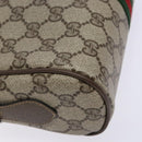 GUCCI GG Supreme Web Sherry Line Shoulder Bag PVC Beige 68 02 004 Auth 134064-13